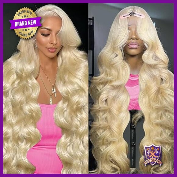 13x6 Lace Front Human Hair Wig Body Wave 28 Inch Glueless Pre Plucked main image 6